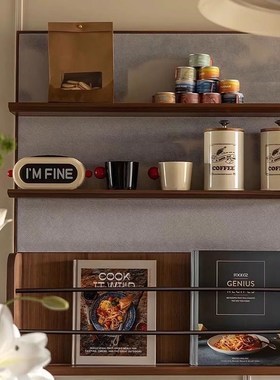 WU物兮物 极简现代样板间餐边柜厨房咖N啡杯储物罐装饰品摆件