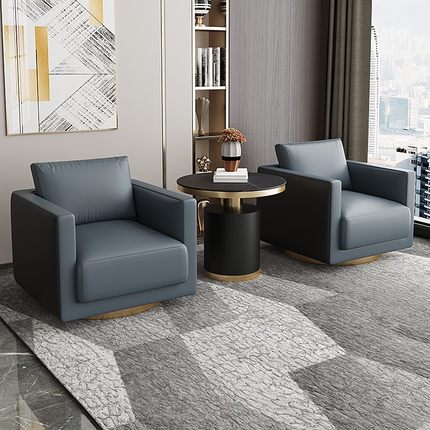 样品屋展示中心部洽谈会客单人沙发椅接待vip贵宾室酒店会所沙发