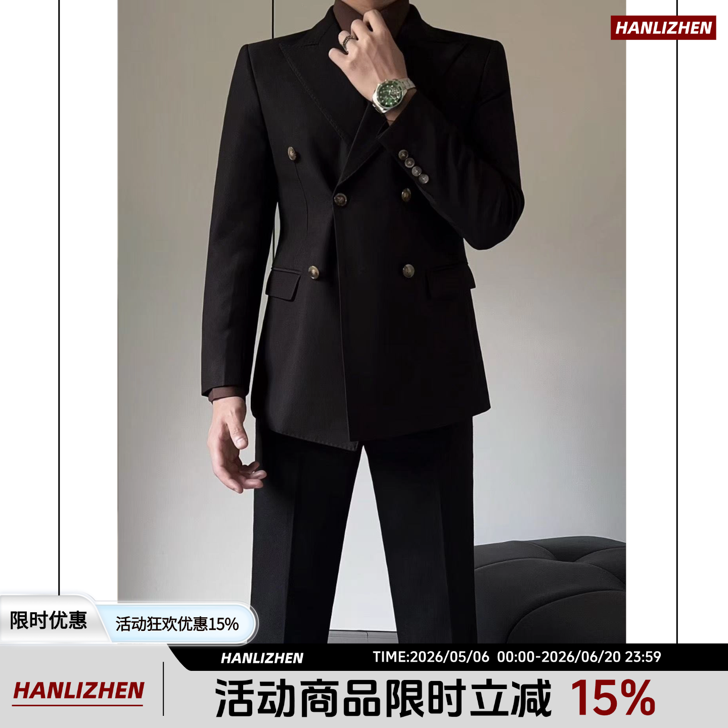 高档新郎结婚订婚伴郎婚礼礼服西服套装男士韩版修身休闲正装西装
