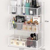 置物架卫生间洗漱台洗手间墙上多层收纳架子洗澡厕所免打孔壁挂式