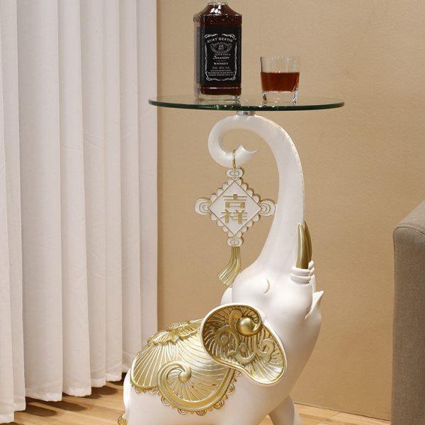 落地大象角几沙发旁边电视柜两边大型装饰摆件乔迁礼物大气装饰品,家居饰品,落地摆件,淘宝优惠券,粉丝福利购,淘宝优惠卷