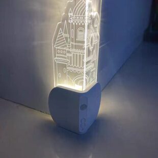 城堡小夜灯护角条护90度墙角保护防撞氛围灯客厅转角感应灯睡眠灯