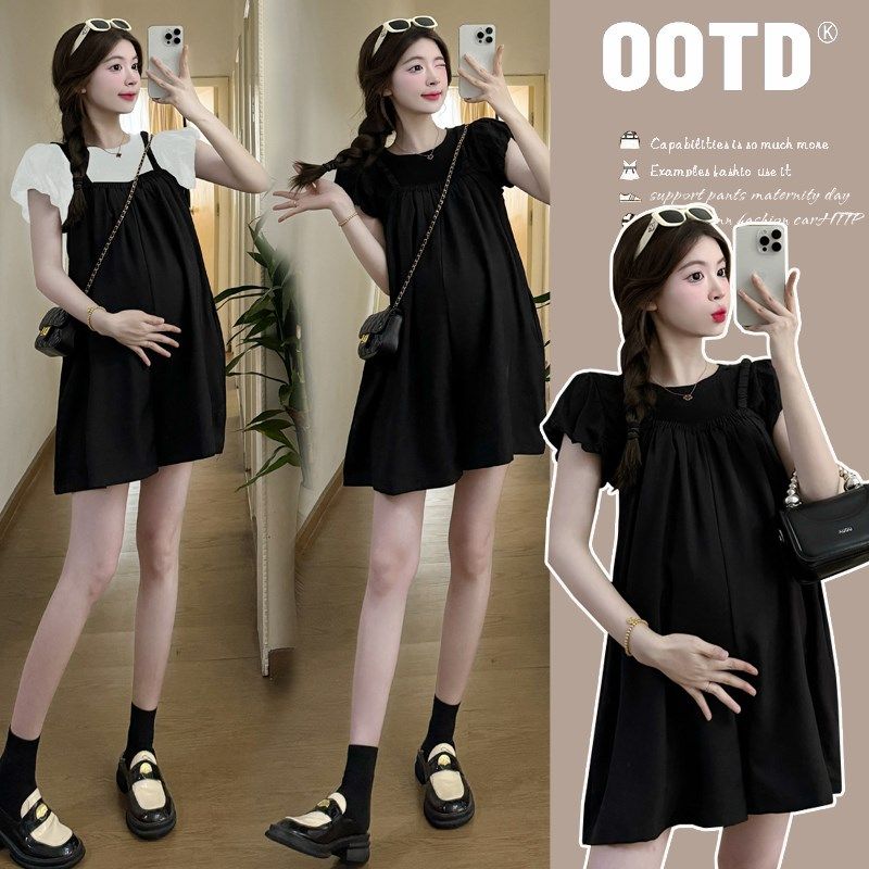 孕妇装夏装短袖上衣夏季背带短裤2025新款孕妇套装时尚两件套潮妈,孕妇装/孕产妇用品/营养,套装,淘宝优惠券,粉丝福利购,淘宝优惠卷