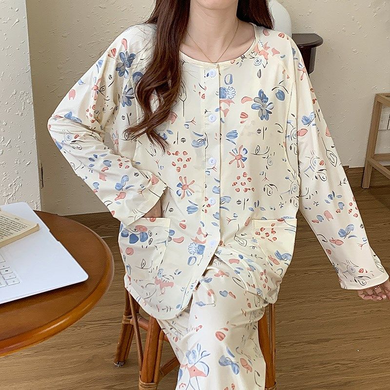 带胸垫月子服春秋季纯棉产后怀孕期哺乳孕妇睡衣夏天薄款产妇家居,孕妇装/孕产妇用品/营养,家居服套装,淘宝优惠券,粉丝福利购,淘宝优惠卷