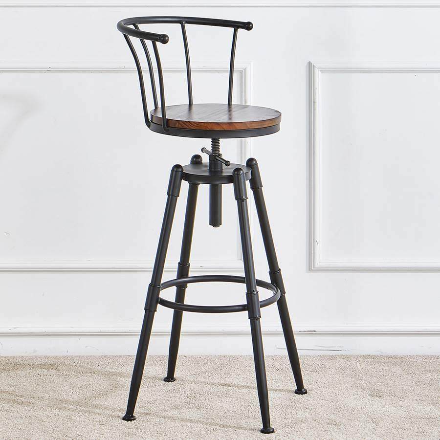 美式铁艺咖啡店餐厅吧台椅奶茶店高脚旋转吧椅简约高脚酒吧椅子,住宅家具,家用高脚椅,淘宝优惠券,粉丝福利购,淘宝优惠卷