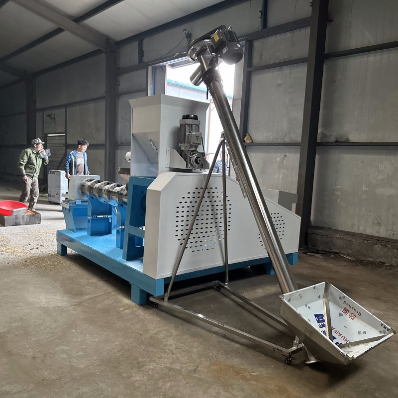 牛羊鸡鸭全熟颗粒机 鱼粉膨化机 江苏龙虾螃蟹鲤鱼漂浮饲料机