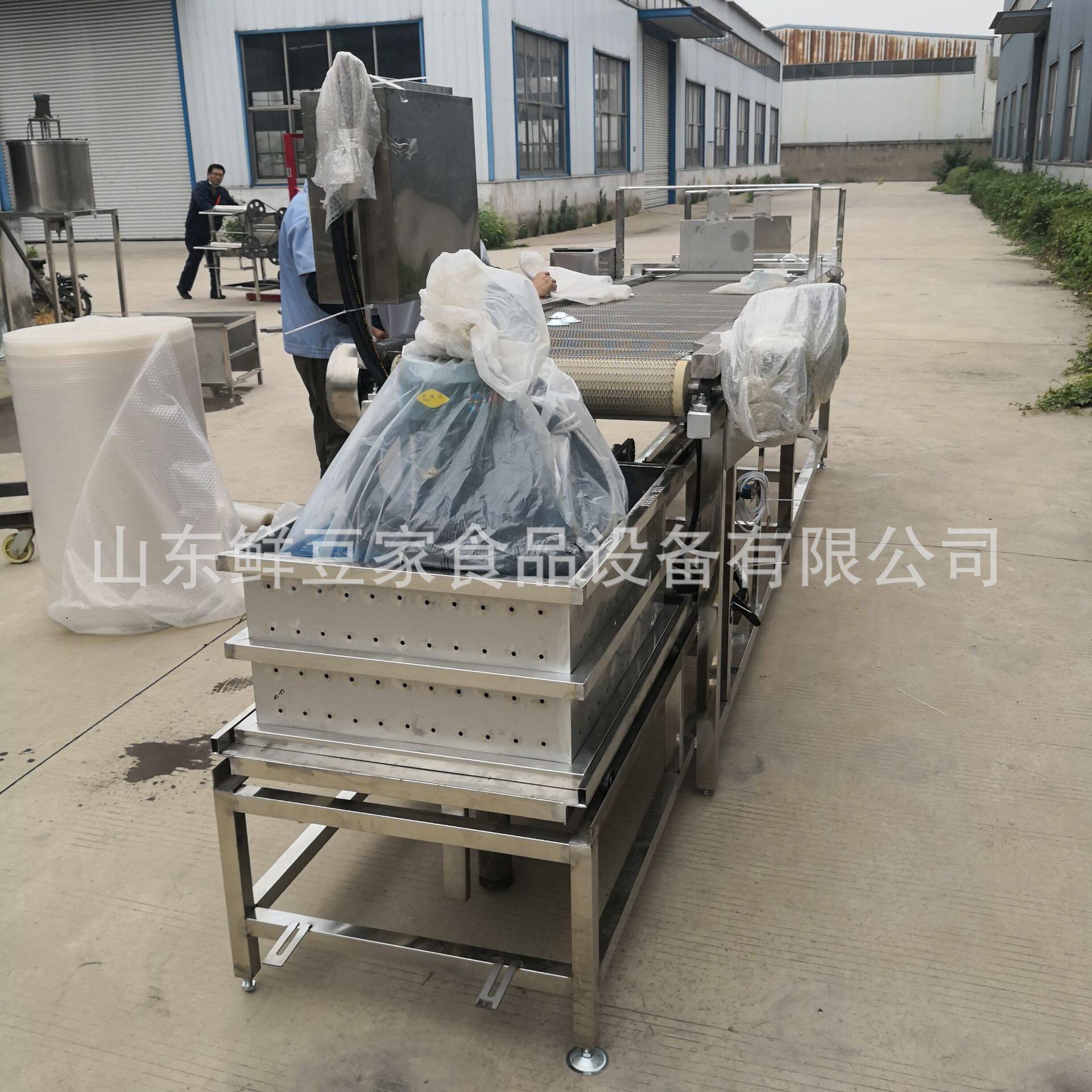 供应山东豆腐皮机 天鑫千张制作设备 厂家直销技术豆制品机器设备