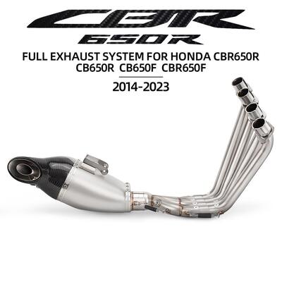 适用于CBR650RCB650FCB650RCBR650F前段改装排气套装14-23年