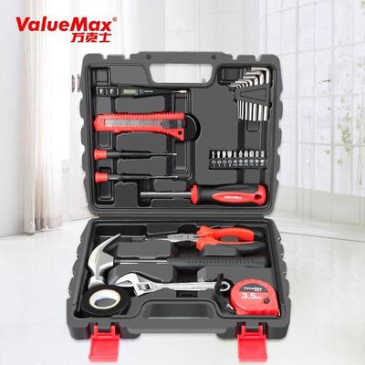 万克士ValueMax多功能实用家用工具箱套装28件套电工木工维修五