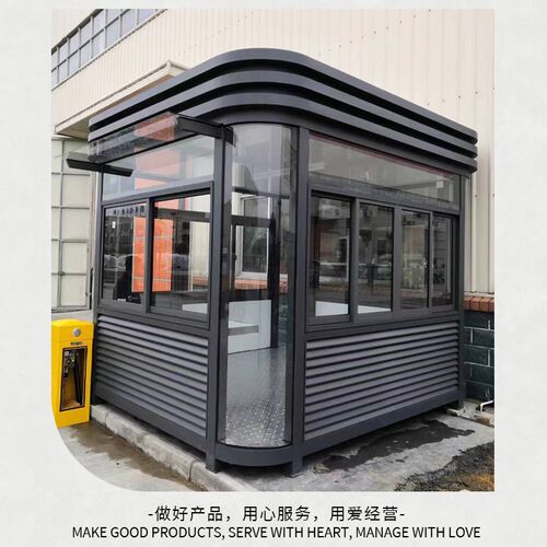 定制钢结构不锈钢收费保安t值班门卫椭圆金属雕花板成品圆角等岗