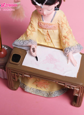 古装汉服女孩小摆件宫廷古风娃娃少女心卧室装饰品送女友圣诞礼物