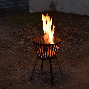 户外篝火炉篝火晚会用品篝火架烧火架子木炭N烧烤架团建大型柴火