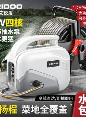 艾锐盾充电式家用抽水泵电动灌溉浇菜神器农用菜地灌溉大功率浇水