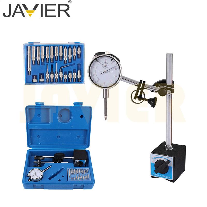 杰洛夫出品可微调磁力表座磁性表座套装百分表座V型槽底座