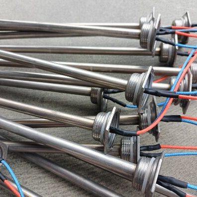 暖气片加热棒电加热裸棒带引线1500w/1350w 长度1米支持定制