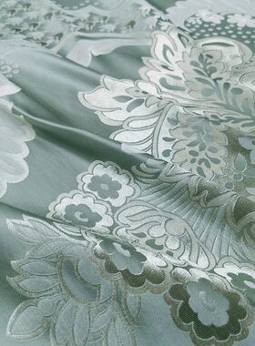 窗帘面料布料B7372对称花5色可选