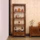 老榆木博古多宝阁隔断架 实木茶叶展示架 简约中式 榆木书架书柜