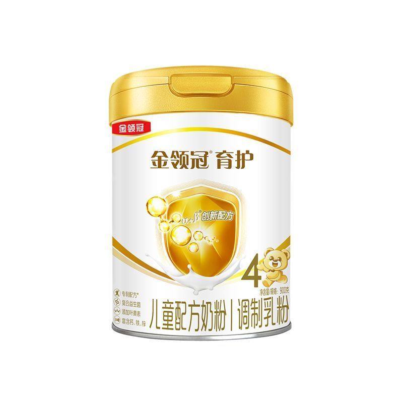 伊利金领冠育护4段儿童配方奶粉四段奶粉900克罐装新国标正品