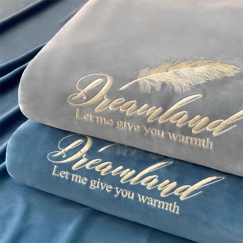 加厚牛奶绒被套单件冬季双面法兰珊瑚绒被罩宿舍单人加绒保暖被单