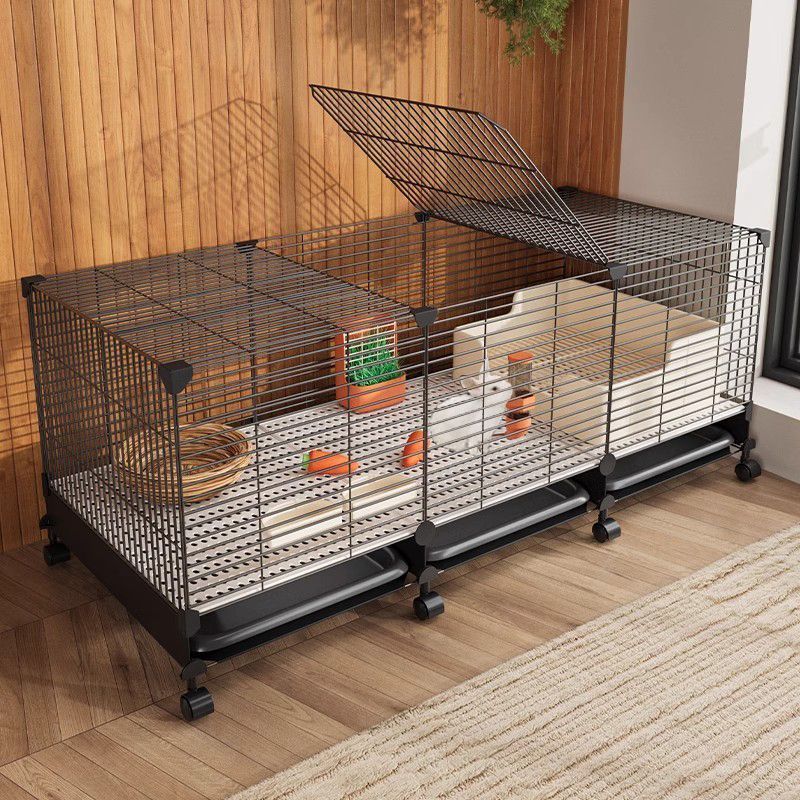 兔笼子家用室内大号专用带厕所自动清粪荷兰猪豚鼠宠物兔子窝格架