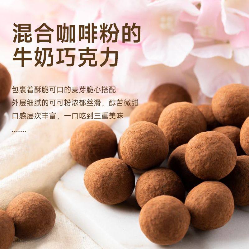 Namur那慕尔咖啡巧粒脆巧克力麦丽素松露独立包装新速溶纯可可脂