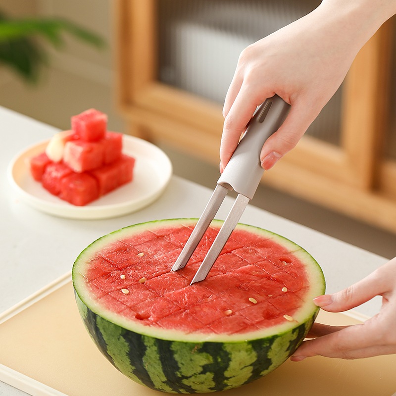 切西瓜神器三合一水果切片器多功能切块切丁不锈钢分割器专用工具