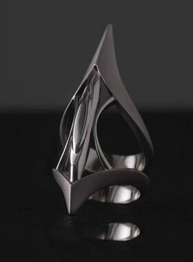 Gothic Unisex Cyber Punk Ring for Women Man Copper Metal Jew