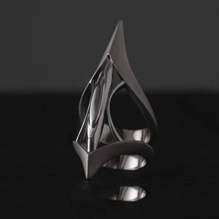 Gothic Unisex Cyber Punk Ring for Women Man Copper Metal Jew