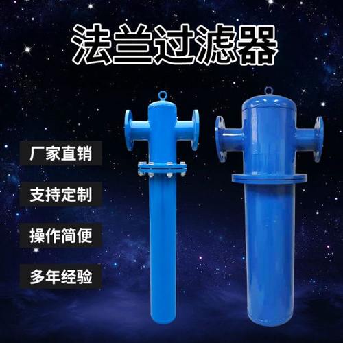 DN50/65/80/100法兰过滤器空气精密过滤器法兰接口压缩空气过滤器