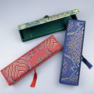 7.5寸扇盒扇子折扇包装盒子锦缎硬纸盒收纳盒礼品盒首饰盒筷子盒