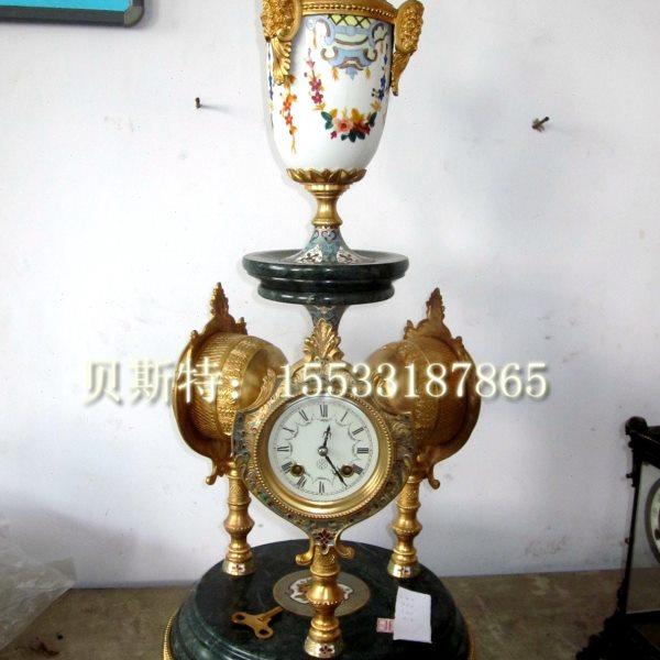 铜铸大理石三面钟钟表|家居装饰样板间装饰|仿古机械座钟苏钟蜡台,家居饰品,立钟/落地钟,淘宝优惠券,粉丝福利购,淘宝优惠卷