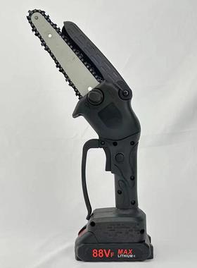 新款6寸无刷电链锯伐木锯木工手持充电式电动修枝锯单手锯迷你锯