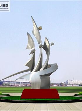 不锈钢雕塑园林景观售楼部小区广场城市金属抽象魔方雕塑模型制作