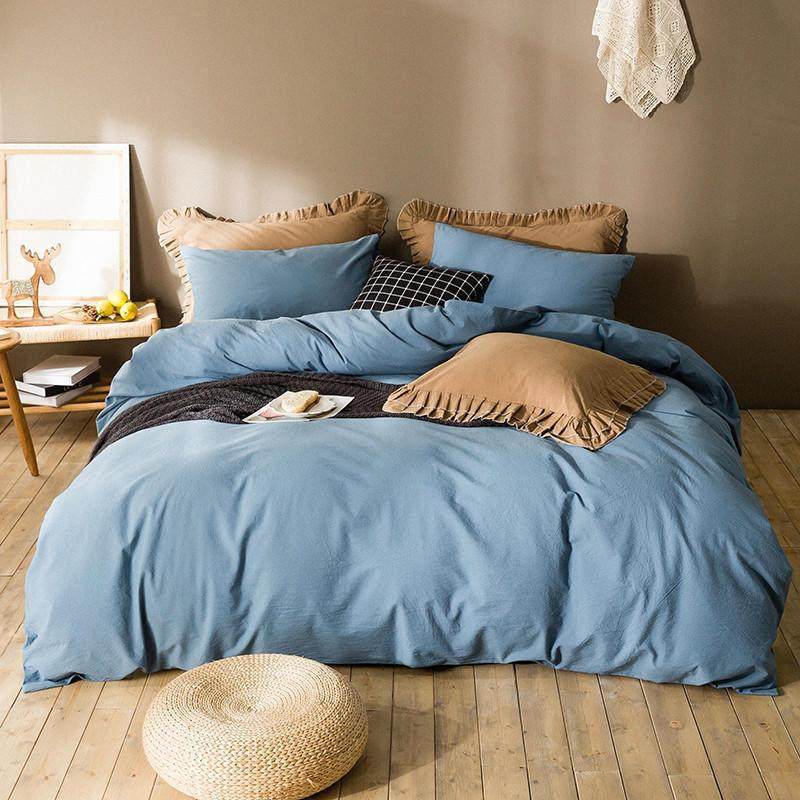 纯棉水洗棉四件套素色床笠全棉日系床单夏天床上用品透气床笠款,清洗/食品/商业设备,风口/风叶/风机配件,淘宝优惠券,粉丝福利购,淘宝优惠卷