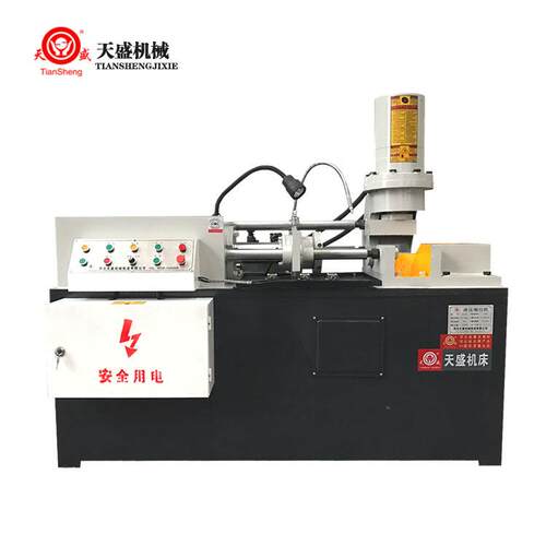 天盛TS-40型全自动锚杆缩径机矿山支护圆钢缩管机地脚螺栓行业