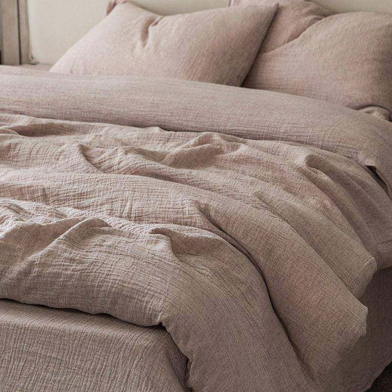 日式素色棉麻双层纱四件套全棉亚麻被套床单床笠民宿床上用品,金属材料及制品,金属加工件/五金加工件,淘宝优惠券,粉丝福利购,淘宝优惠卷