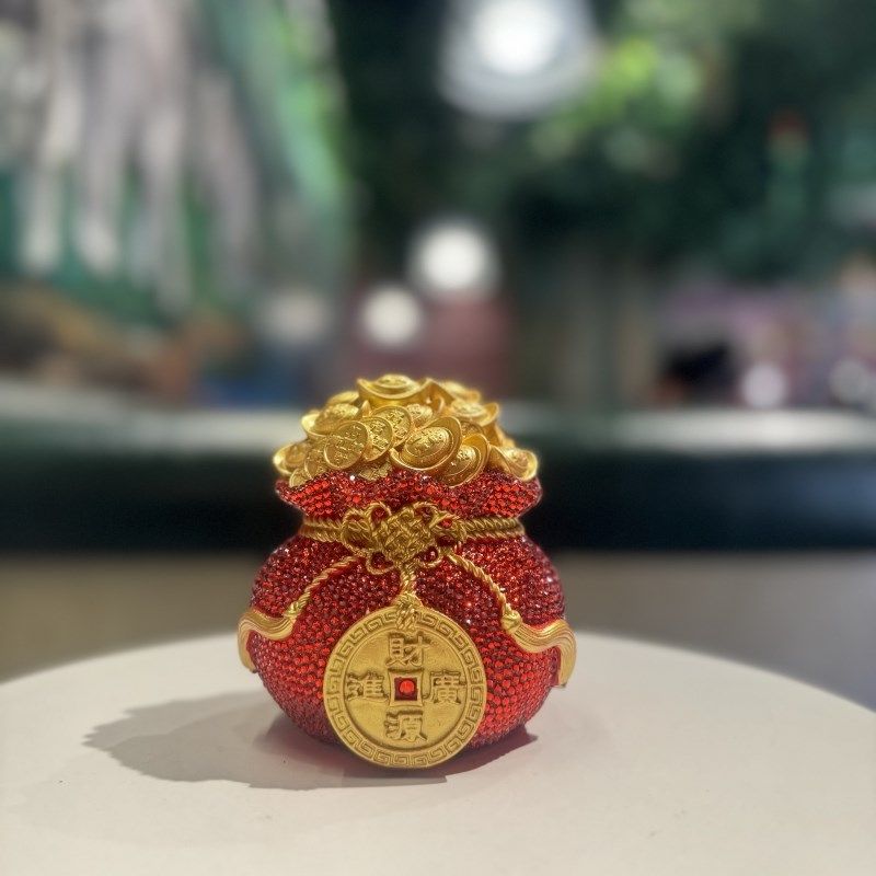 12厘米福袋贴钻DIY礼物摆件合金元宝压缸客厅装饰品开业乔迁礼品,家居饰品,国学摆件,淘宝优惠券,粉丝福利购,淘宝优惠卷