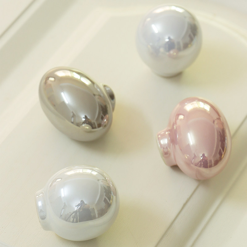 新款法式珍珠拉手现代极简衣柜柜门柜子抽屉圆形椭圆形把手组合,基础建材,小拉手,淘宝优惠券,粉丝福利购,淘宝优惠卷