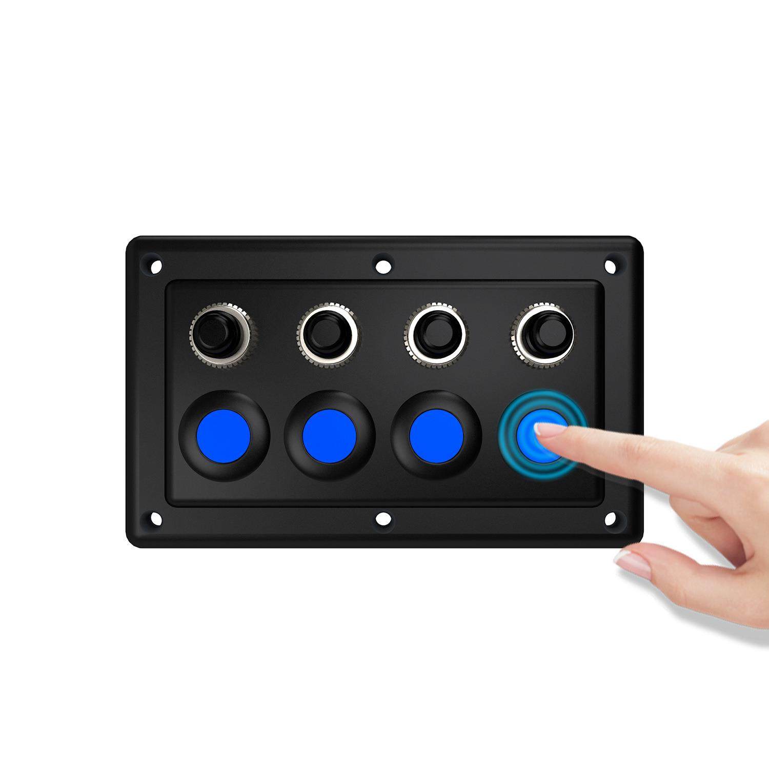 房车汽车游艇驾驶室单触控面板改装控制4位带灯开关12-24V通用,鲜花速递/花卉仿真/绿植园艺,割草机/草坪机,淘宝优惠券,粉丝福利购,淘宝优惠卷