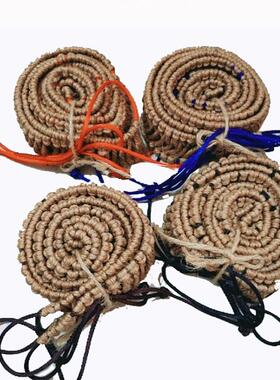 手碟鼓handpan藤编手碟直发保护边编织麻绳手碟藤编