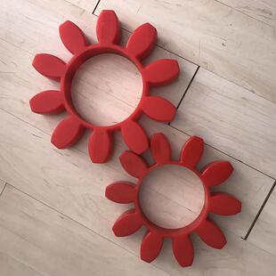 KTR红色弹性体ROTEX28梅花联轴器GS28/CJ28实心八瓣SIT胶垫AES