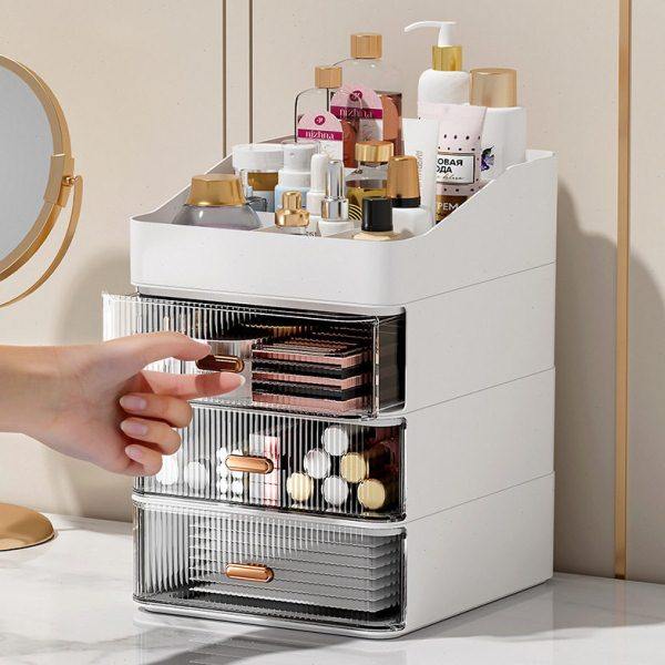 公桌面收纳盒透明小抽屉式收纳柜学生书桌上文具杂物整理储物箱,收纳整理,化妆箱/盒,淘宝优惠券,粉丝福利购,淘宝优惠卷