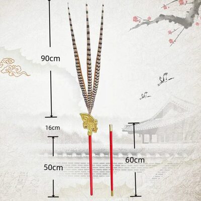 开学典礼佾舞演出羽毛道具祭孔大典八佾舞翟籥文舞生手羽武舞生钺