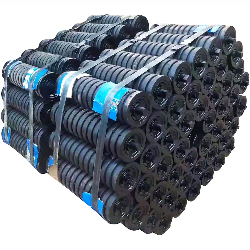 专业生产托辊 缓冲橡胶托辊 防尘防水托辊89*30S5防滑减震缓冲托