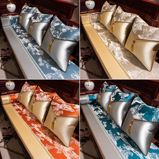 红木沙发坐垫中式家具座垫罗汉床垫子五件套新中式实木沙发垫定制