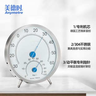 美德时TH603A温湿度计室内家用大棚工业婴儿房药店车间大棚温度表