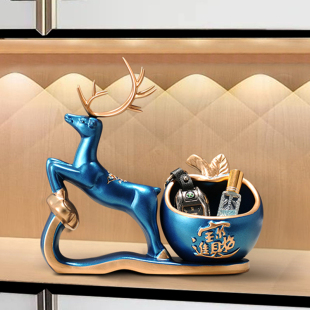 入户门口玄关放钥匙收纳摆件创意现代轻奢鞋 饰品乔迁新居礼品 柜装