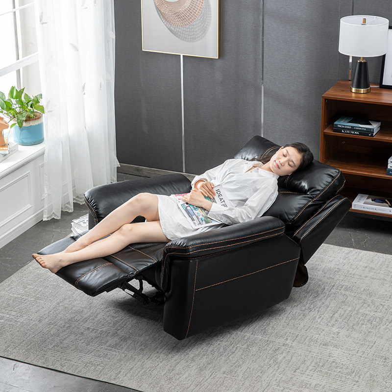 头等沙发舱单人大尺寸电动按摩功能懒人可睡可躺科技布客厅影院椅