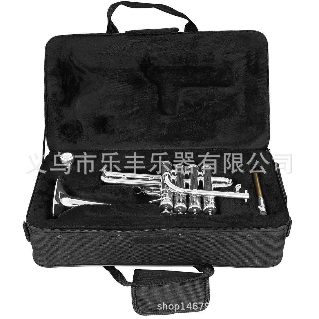 镀镍银色降Bb调四键高音小号初学者成人练习演奏乐团西洋管乐器
