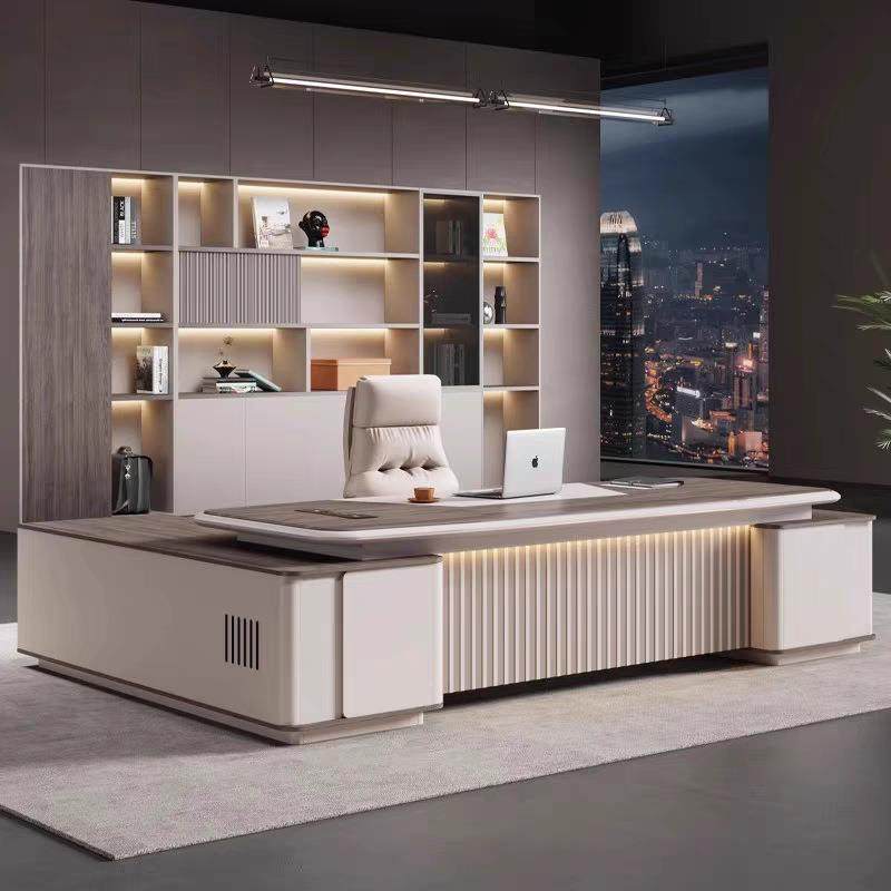 烤漆老板桌办公桌椅总经理主管桌总裁大班台简约现代董事长办公桌